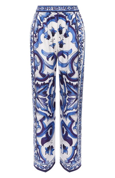 Женские шелковые брюки DOLCE & GABBANA, арт. FTAMPT/HI1BC