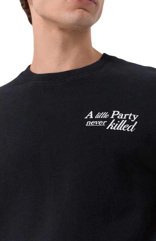 Хлопковый свитшот MC2 Saint Barth S0H0004-03198I/S0H0 N Чёрный  S0H0004-03198I/S0H0 N Фото 5