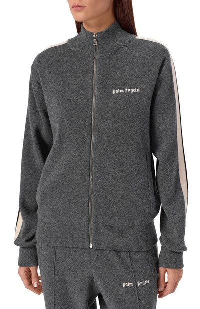 Кардиган из шерсти и вискозы PALM ANGELS, арт. PWHA062F25KNI001, фото 3