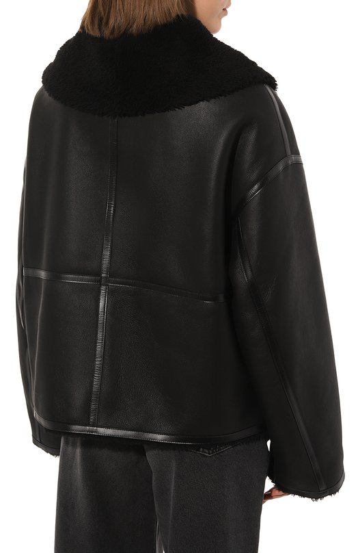 Дубленка из овчины GOEN.J Чёрный, фото 4