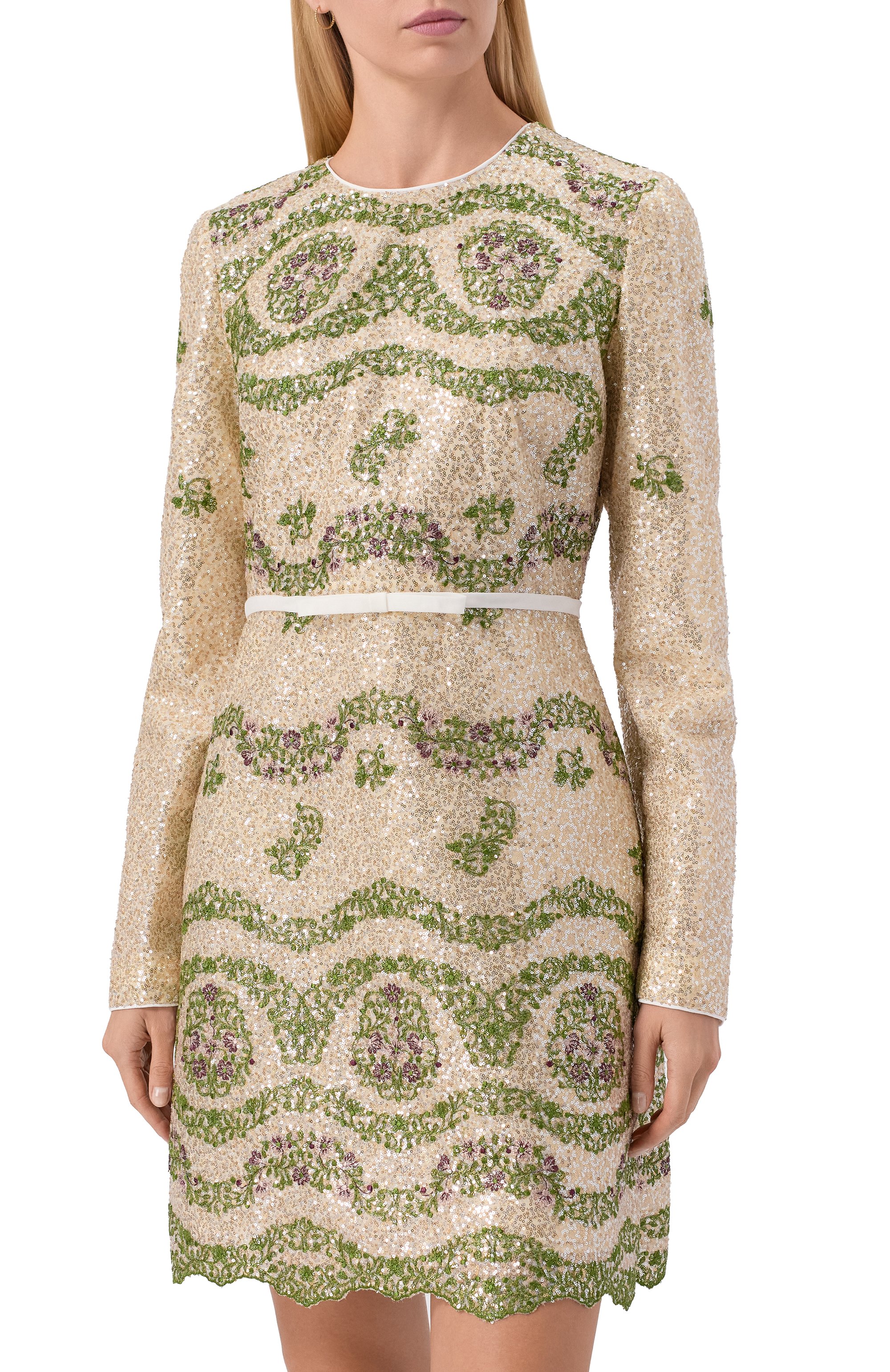 Платье с отделкой пайетками GIAMBATTISTA VALLI, арт. 25FWPVCA5160/35PAI, фото 3