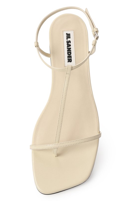 Кожаные сандалии Jil Sander J15WP0169/P8389 Кремовый  J15WP0169/P8389 Фото 6