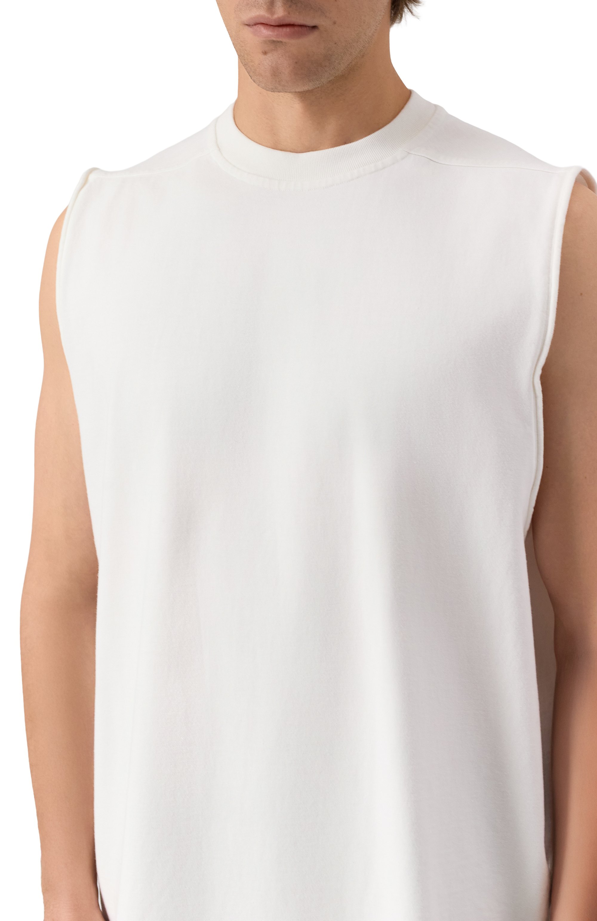 Хлопковая майка RICK OWENS, арт. RR02E1108/RIG, фото 5