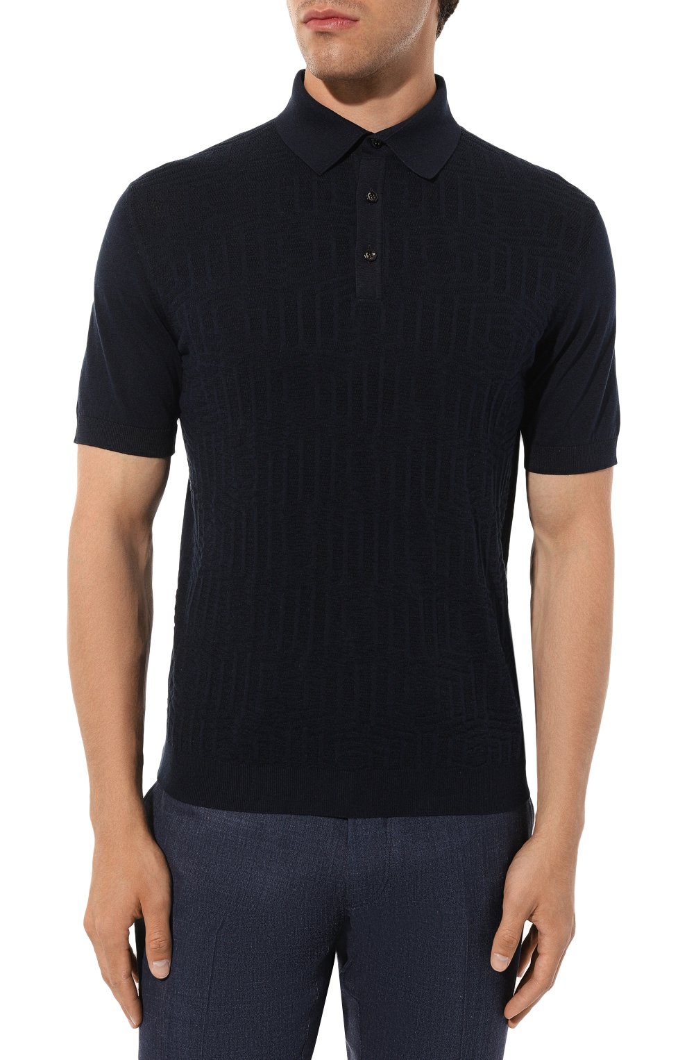 Поло из шелка и хлопка STEFANO RICCI, арт. K818062P13/F23289, фото 3