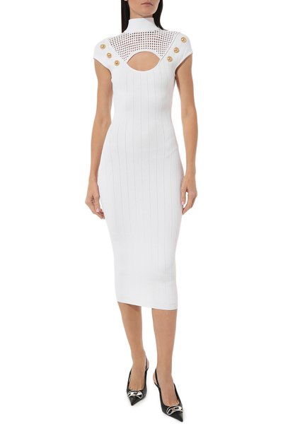 Платье из вискозы BALMAIN, арт. AF0RK025KE17, фото 3