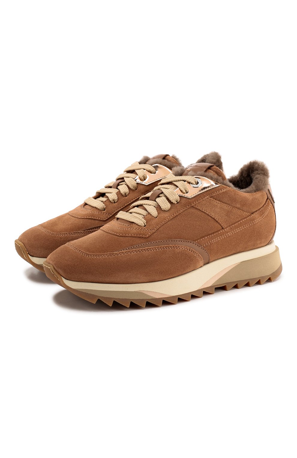 Замшевые кроссовки SANTONI, арт. WBFW60582PAVPBTTP50, фото 1