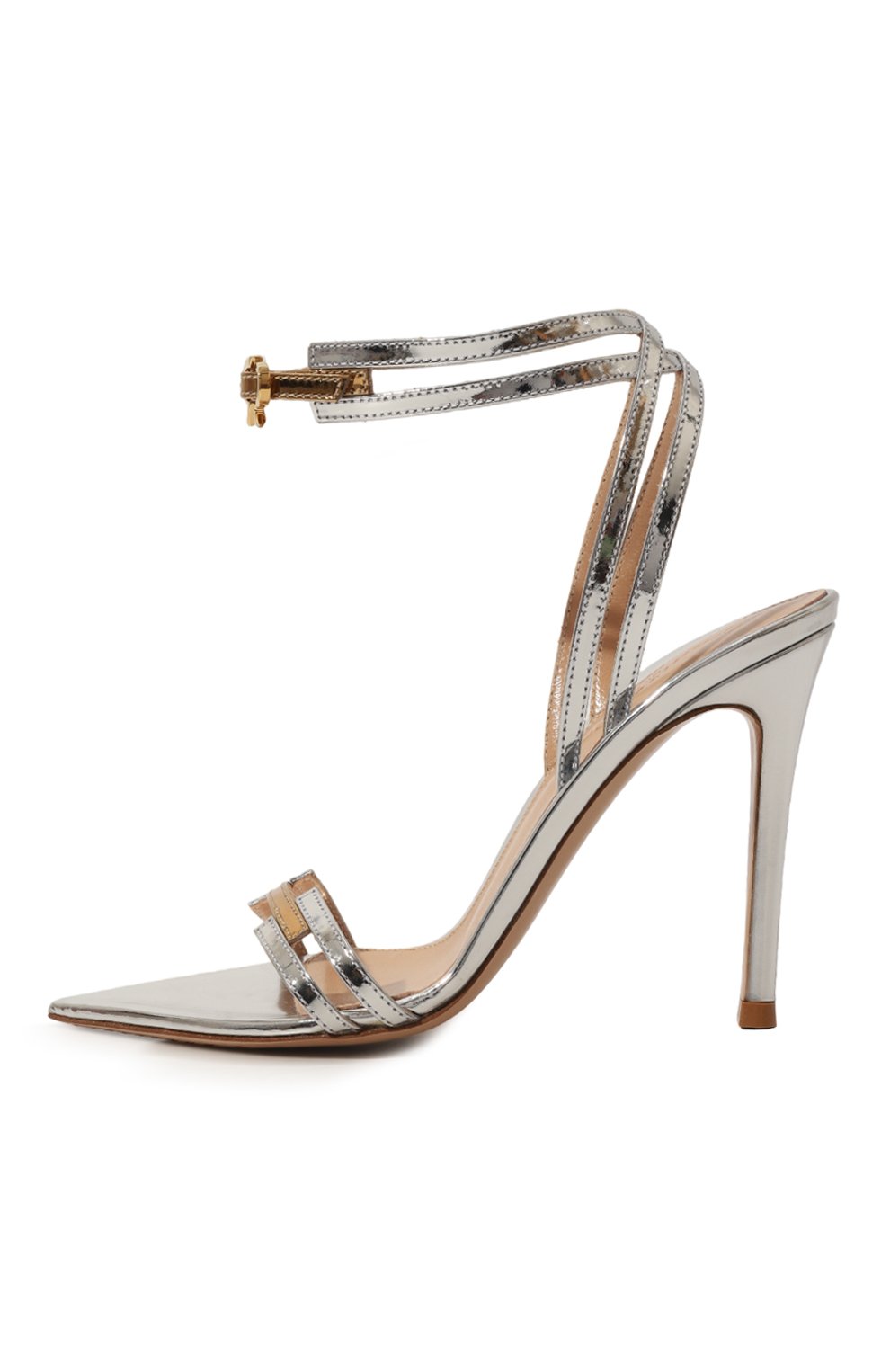 Кожаные босоножки GIANVITO ROSSI, арт. G32209.15RIC.METARME, фото 2