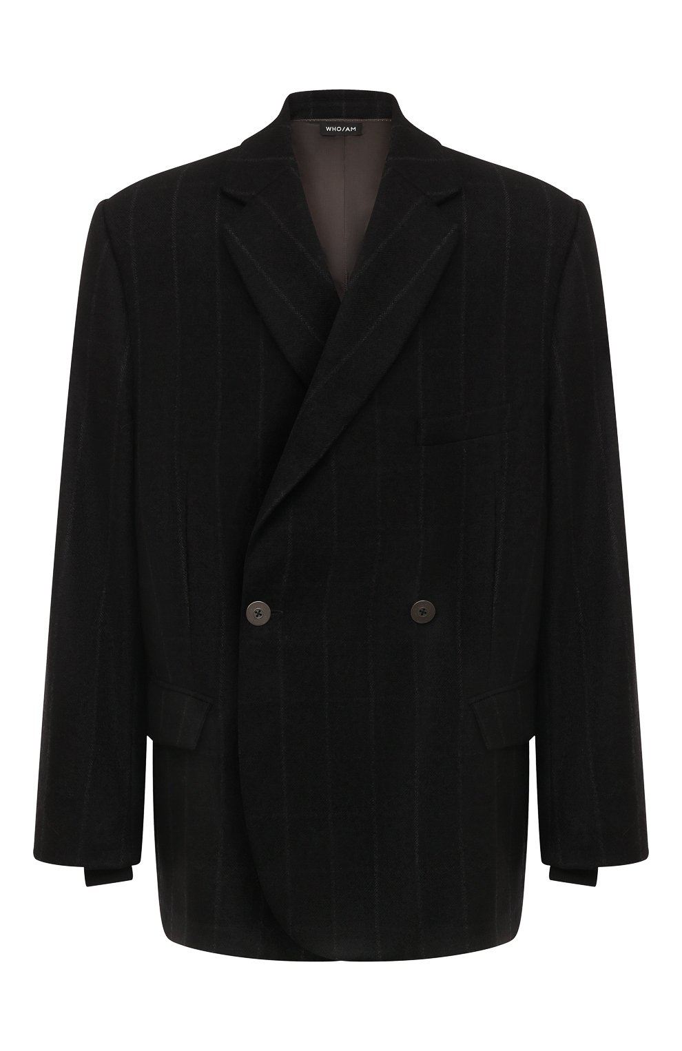 Пиджак из шерсти и кашемира WHO_AM, арт. MJ1-P231-BLK/СAGE, фото 1