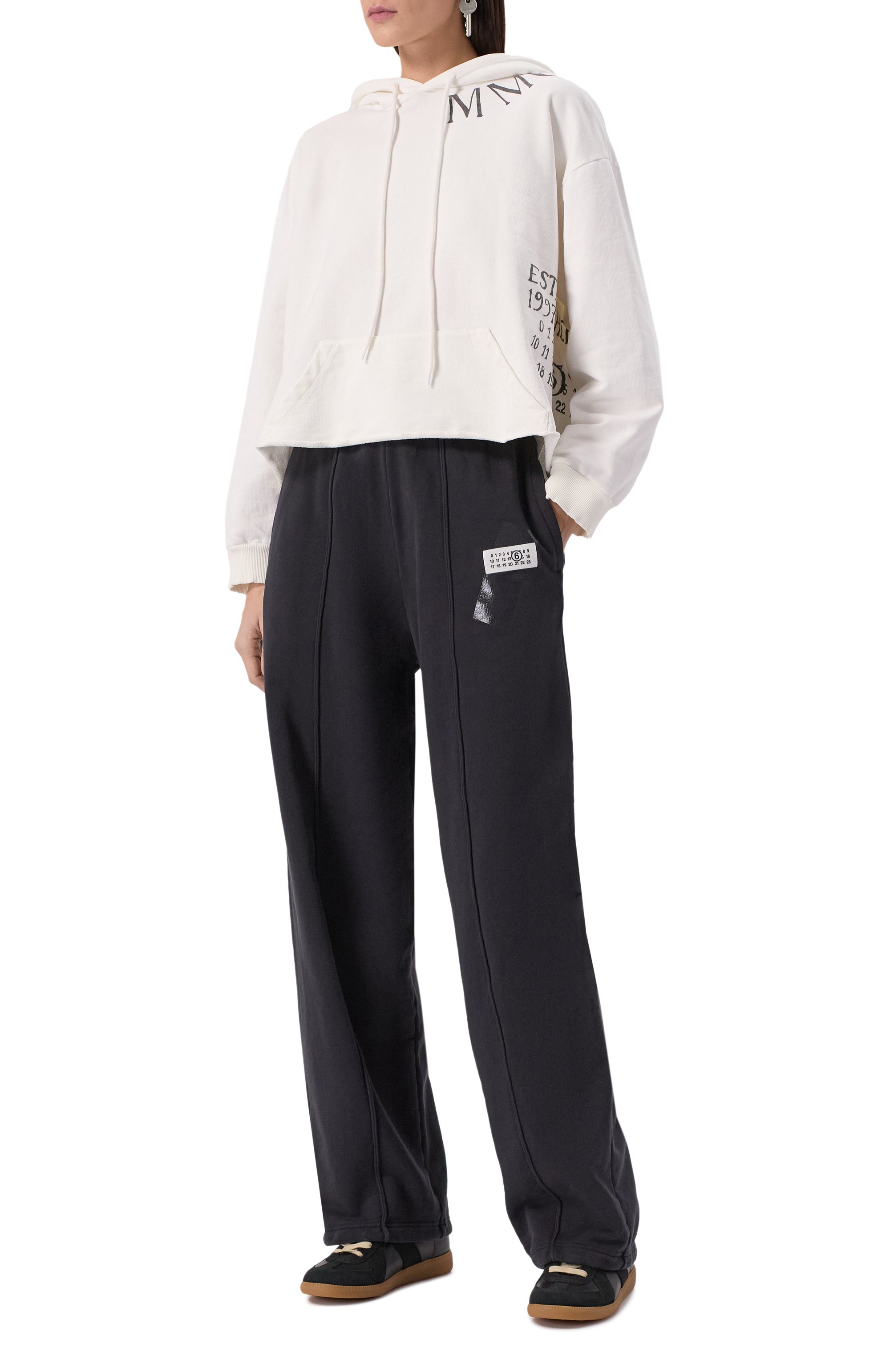 Хлопковые брюки MM6, арт. S52KA0528/M25014, фото 2