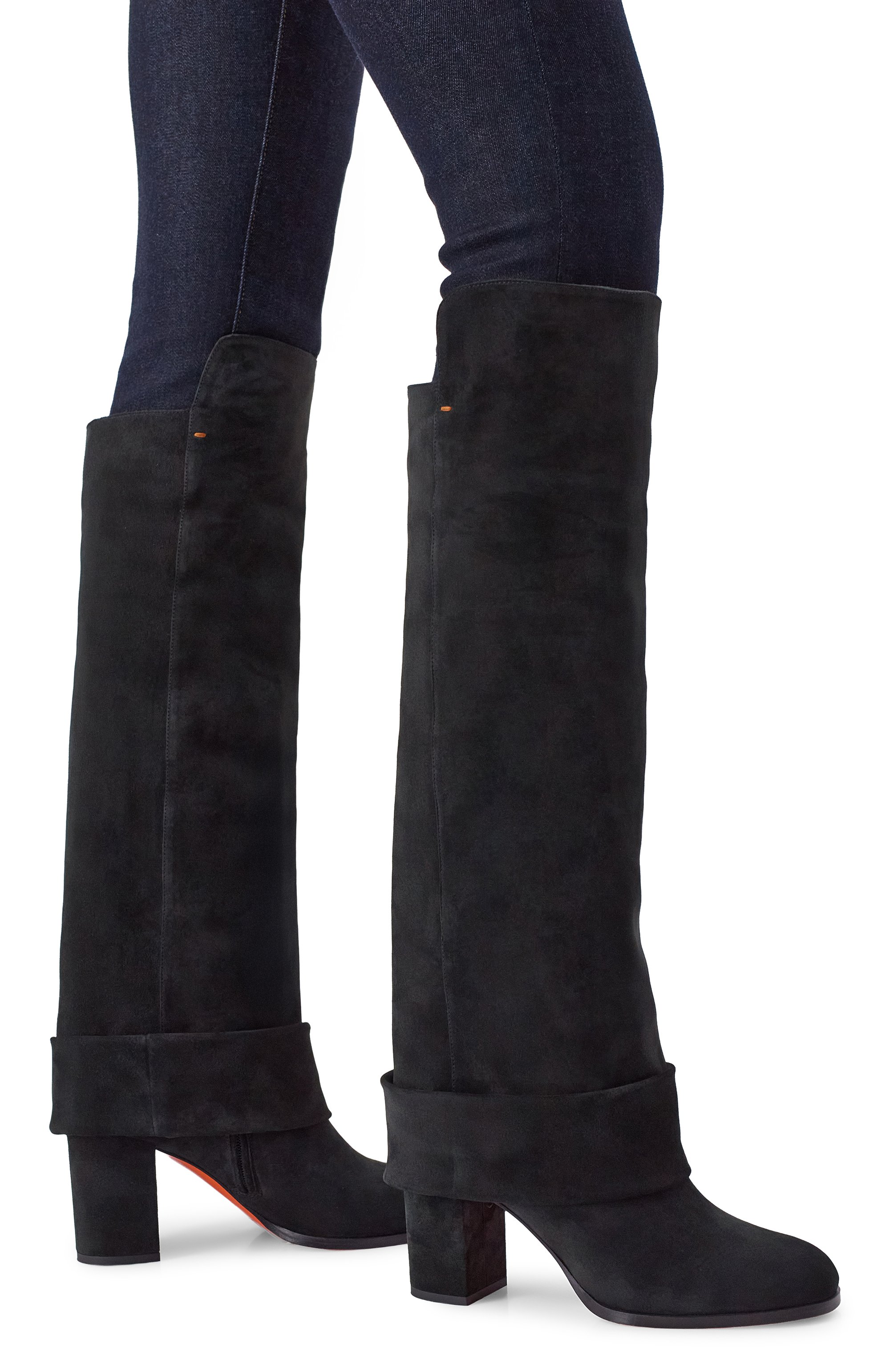 Замшевые сапоги SANTONI, арт. WSNG71934HI2NIES, фото 2