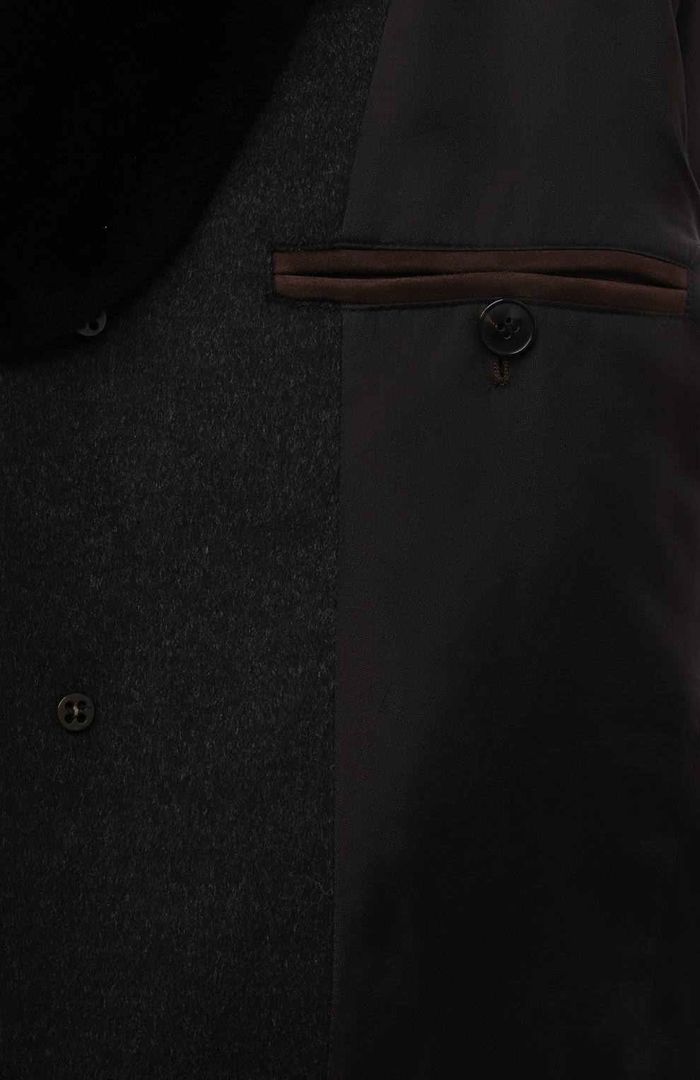 Пальто с воротником из нутрии ANDREA CAMPAGNA, арт. 24U039, фото 6