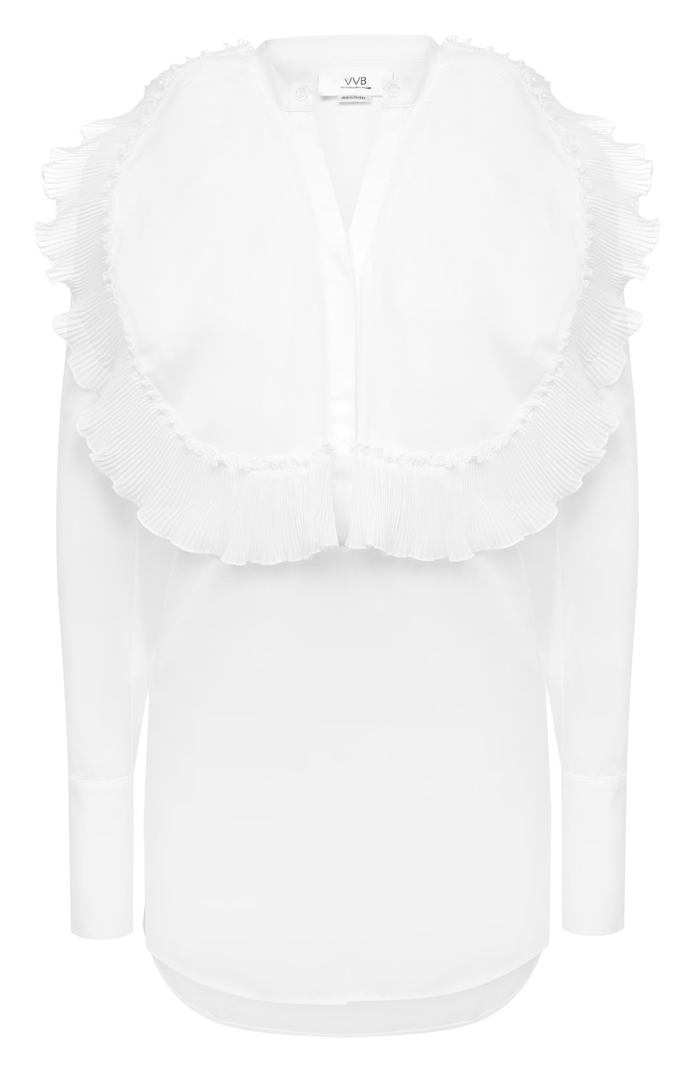 Хлопковая блузка VICTORIA, VICTORIA BECKHAM белого цвета по цене 32800 руб., арт. 2420WSH001786B, фото 1 Хлопковая блузка VICTORIA, VICTORIA BECKHAM, арт. 2420WSH001786B, фото 1