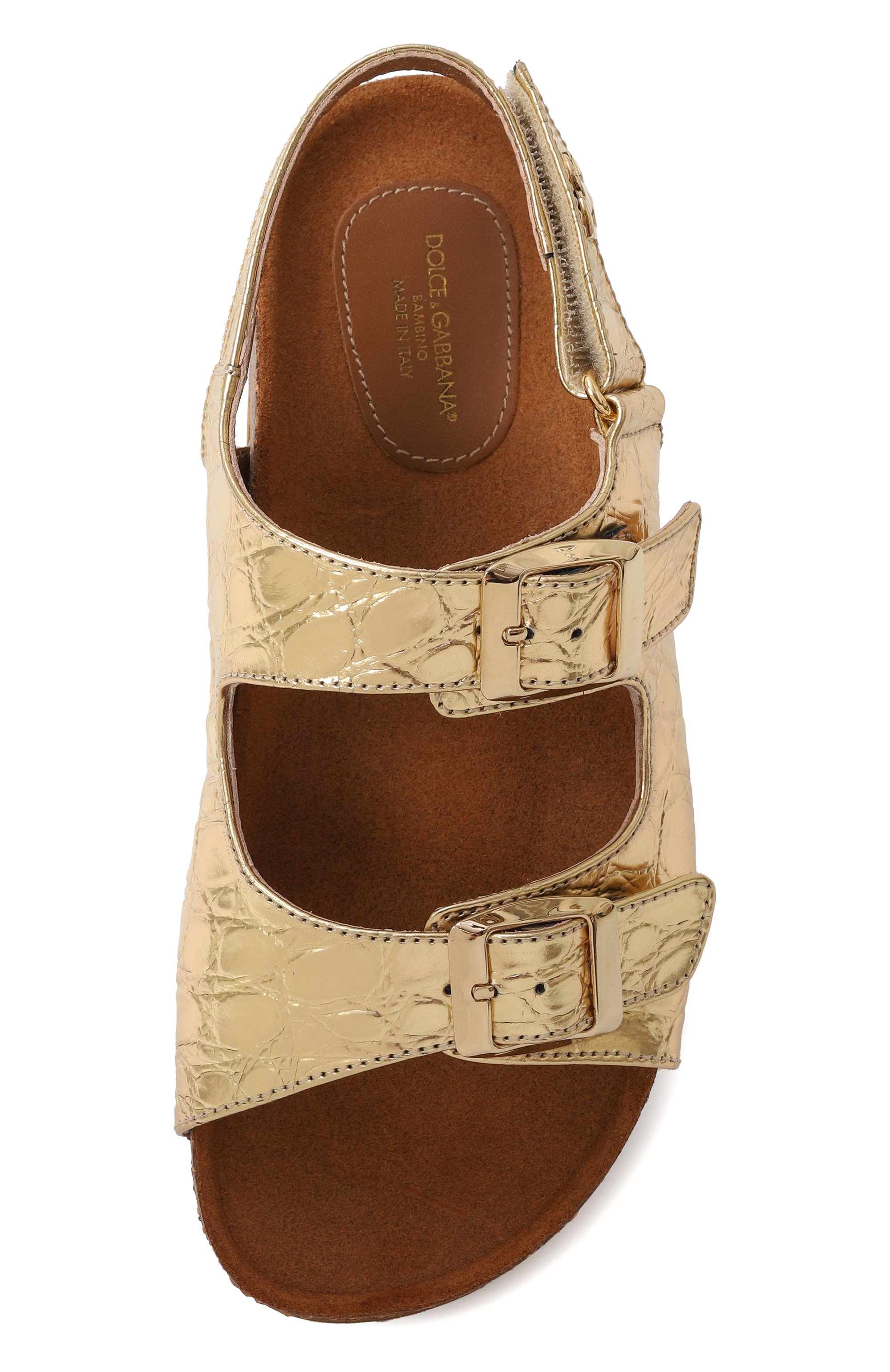 Кожаные сандалии DOLCE & GABBANA, арт. D11320/AU138/29-36, фото 4