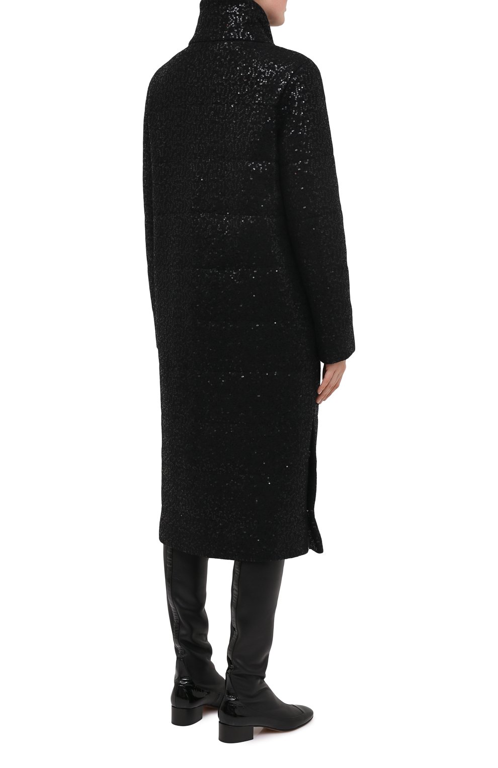 Стеганое пальто SEVEN LAB, арт. DCL19-01 black brilliant, фото 4