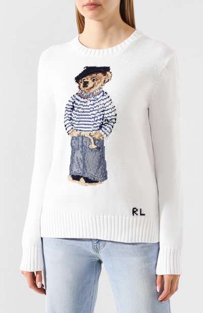 Хлопковый пуловер POLO RALPH LAUREN, арт. 211792404, фото 3