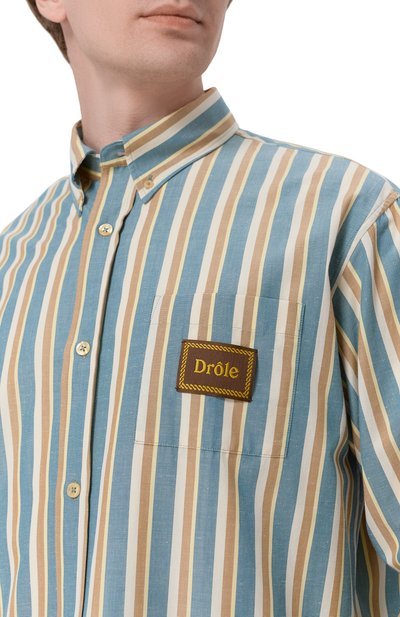 Хлопковая рубашка DROLE DE MONSIEUR, арт. K-SH240-C0281-WG, фото 5