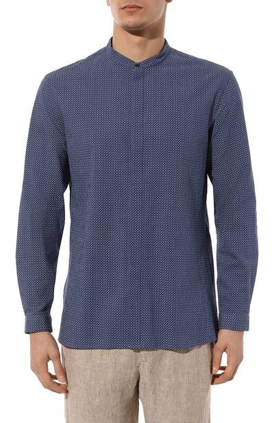 Хлопковая рубашка GIORGIO ARMANI, арт. 4SGCC0A5/T04WH, фото 3