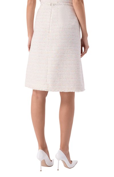 Твидовая юбка GIAMBATTISTA VALLI кремового цвета по цене 207500 руб., арт. 26SSPVCA2086/01B0U, фото 3 Твидовая юбка GIAMBATTISTA VALLI, арт. 26SSPVCA2086/01B0U, фото 3