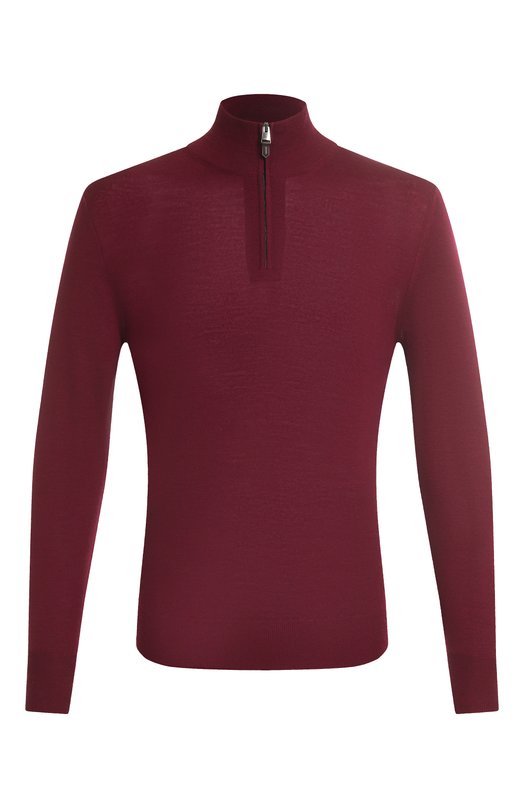 Шерстяной джемпер Canali C0015/MK01149 Бордовый C0015/MK01149