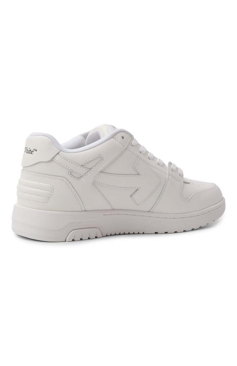 Мужские комбиниров�анные кеды out of office OFF-WHITE белого цвета, арт. 0MIA189S25LEA00D | Фото 5 (Материал внешний: Натуральная кожа; Подошва: Массивная; Материал внутренний: Текстиль; Автоматизация ТО: Проставлено; Кросс-КТ: Низкие; Стили: Классический; Автоматизация состава: Проставлено; Материал утеплителя: Без утеплителя)