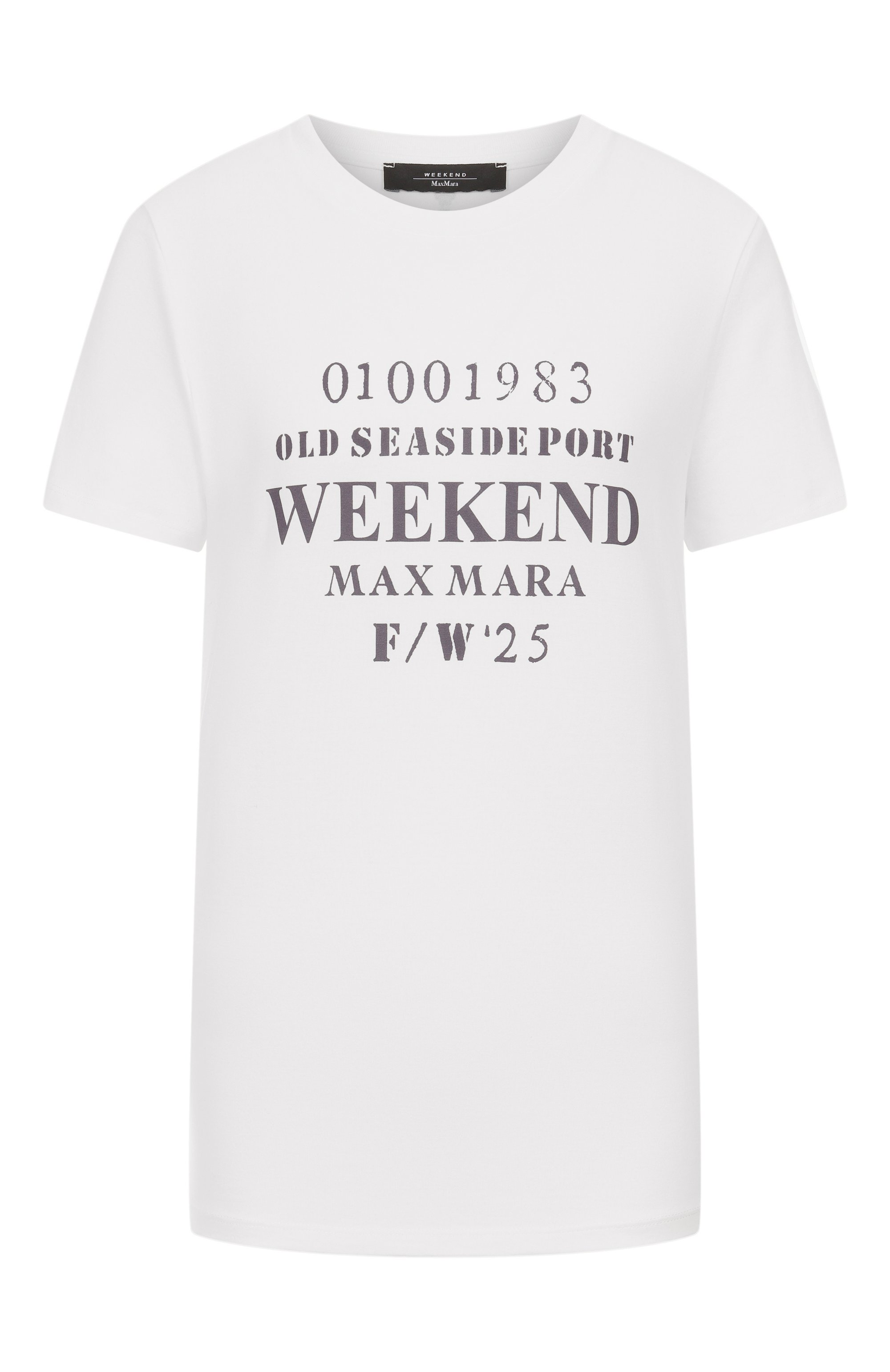 Хлопковая футболка WEEKEND MAX MARA, арт. GUGLIA, фото 1