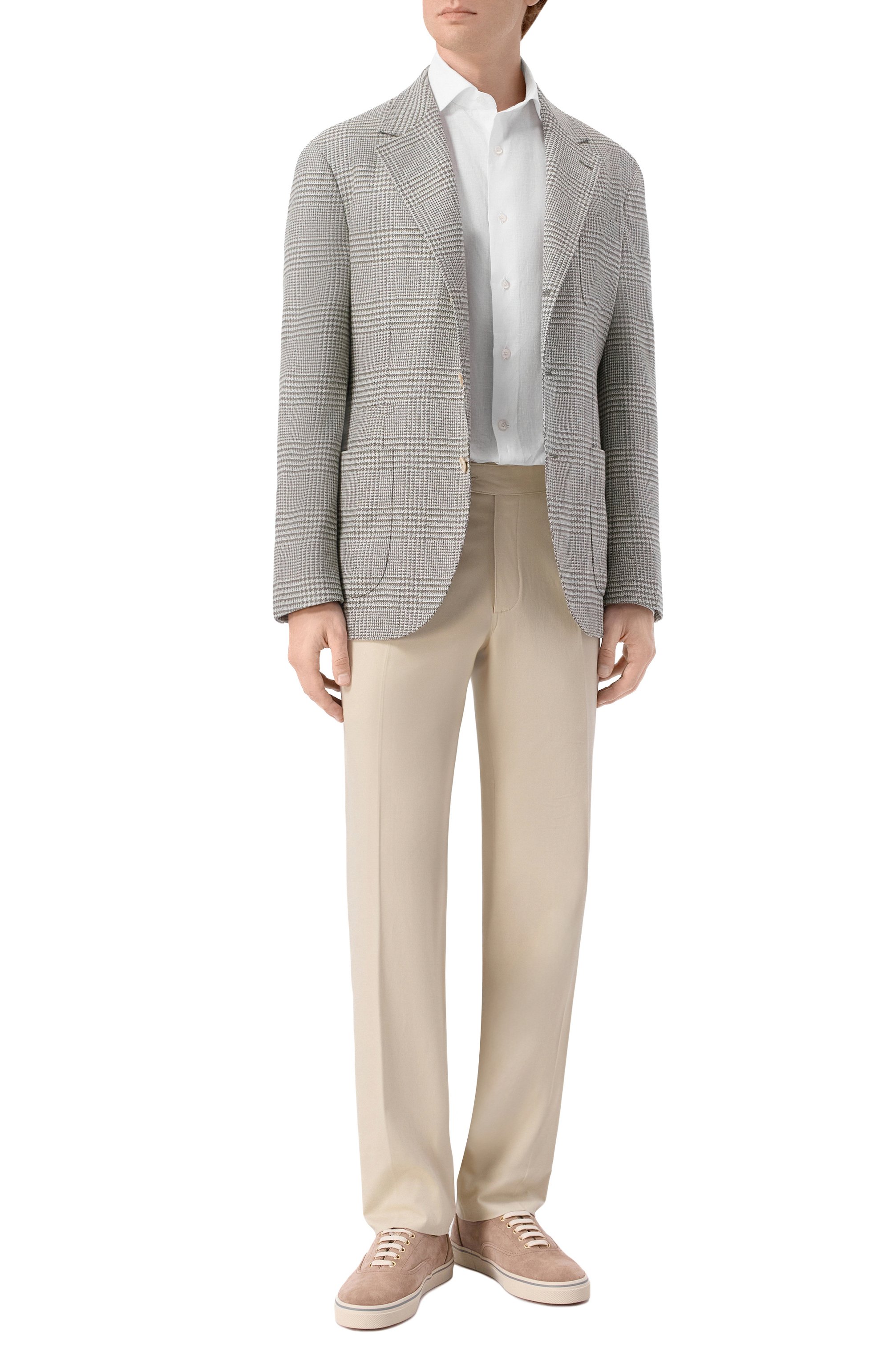 Льняная сорочка MVST белого цвета по цене 77750 руб., арт. M26.CSM.B403/3003-LINEN/AL0E, фото 2 Льняная сорочка MVST, арт. M26.CSM.B403/3003-LINEN/AL0E, фото 2