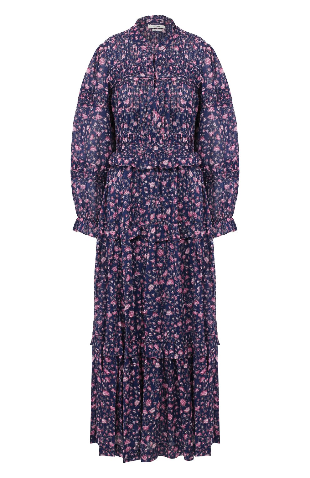 Хлопковое платье ISABEL MARANT ETOILE темно-синего цвета по цене 57550 руб., арт. R01511-19A038E/LIK0YA, фото 1 Хлопковое платье ISABEL MARANT ETOILE, арт. R01511-19A038E/LIK0YA, фото 1