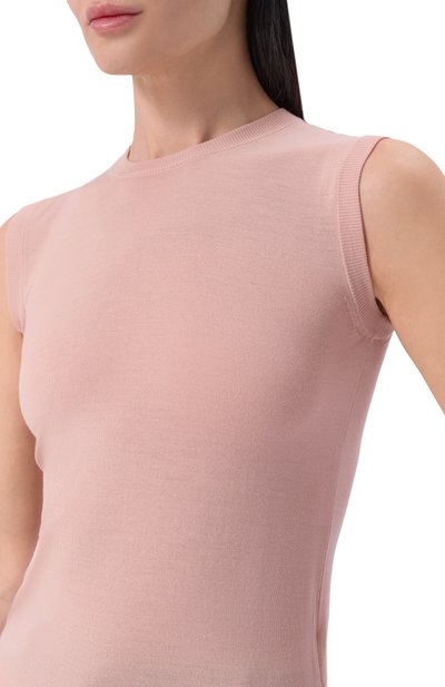 Шерстяной топ MVST розового цвета по цене 126500 руб., арт. M26.CSW.K408/13-5 MICR0N W00L, фото 5 Шерстяной топ MVST, арт. M26.CSW.K408/13-5 MICR0N W00L, фото 5