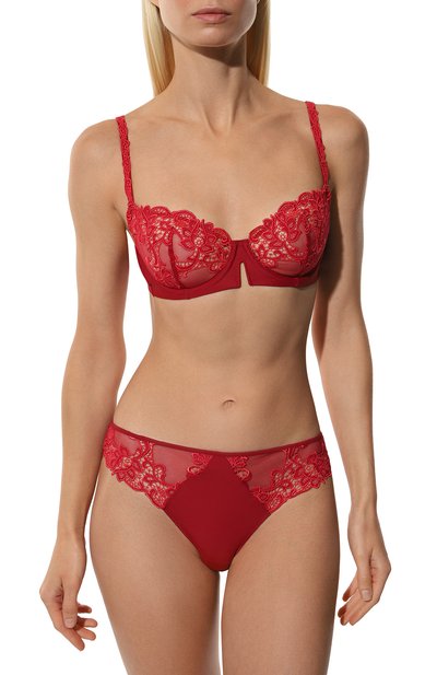 Трусы-слипы SIMONE PERELE красного цвета по цене 9940 руб., арт. 15C720, фото 2 Трусы-слипы SIMONE PERELE, арт. 15C720, фото 2