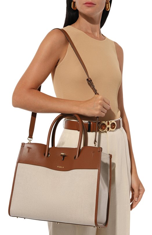 Сумка-тоут Genesi Furla WB01290/BX2093 Бежевый  WB01290/BX2093 Фото 2