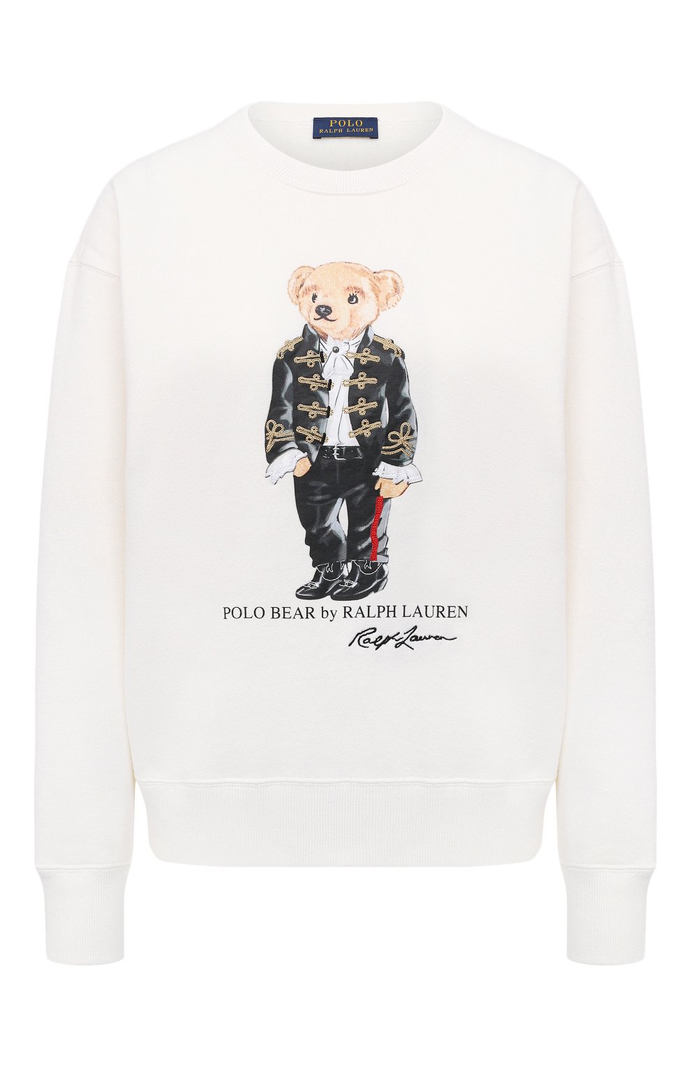 Хлопковый свитшот POLO RALPH LAUREN кремового цвета по цене 21200 руб., арт. 211814488, фото 1 Хлопковый свитшот POLO RALPH LAUREN, арт. 211814488, фото 1