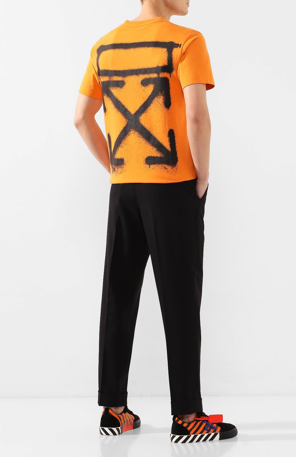 Хлопковая футболка OFF-WHITE, арт. 0MAA027R201850151910, фото 2