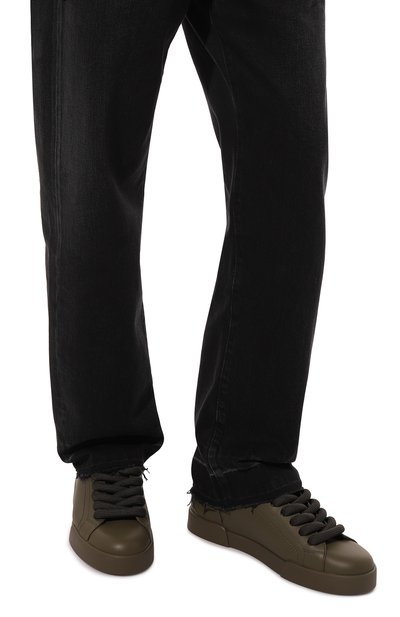 Кожаные кеды portofino DOLCE & GABBANA, арт. CS1761/AB939, фото 3