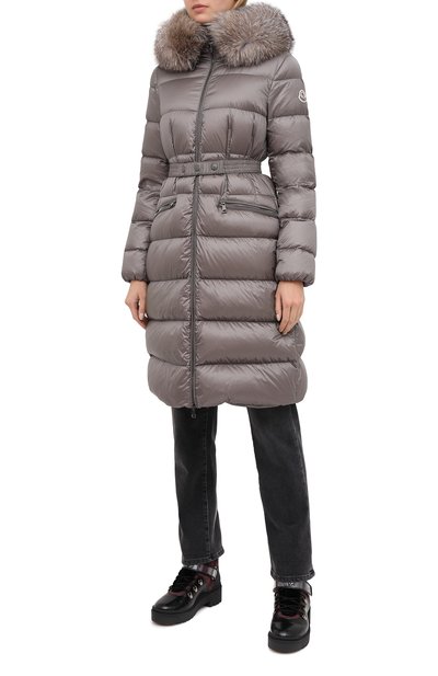 Пуховик MONCLER серого цвета по цене 206500 руб., арт. F2-093-1C202-02-C0229, фото 3 Пуховик MONCLER, арт. F2-093-1C202-02-C0229, фото 3