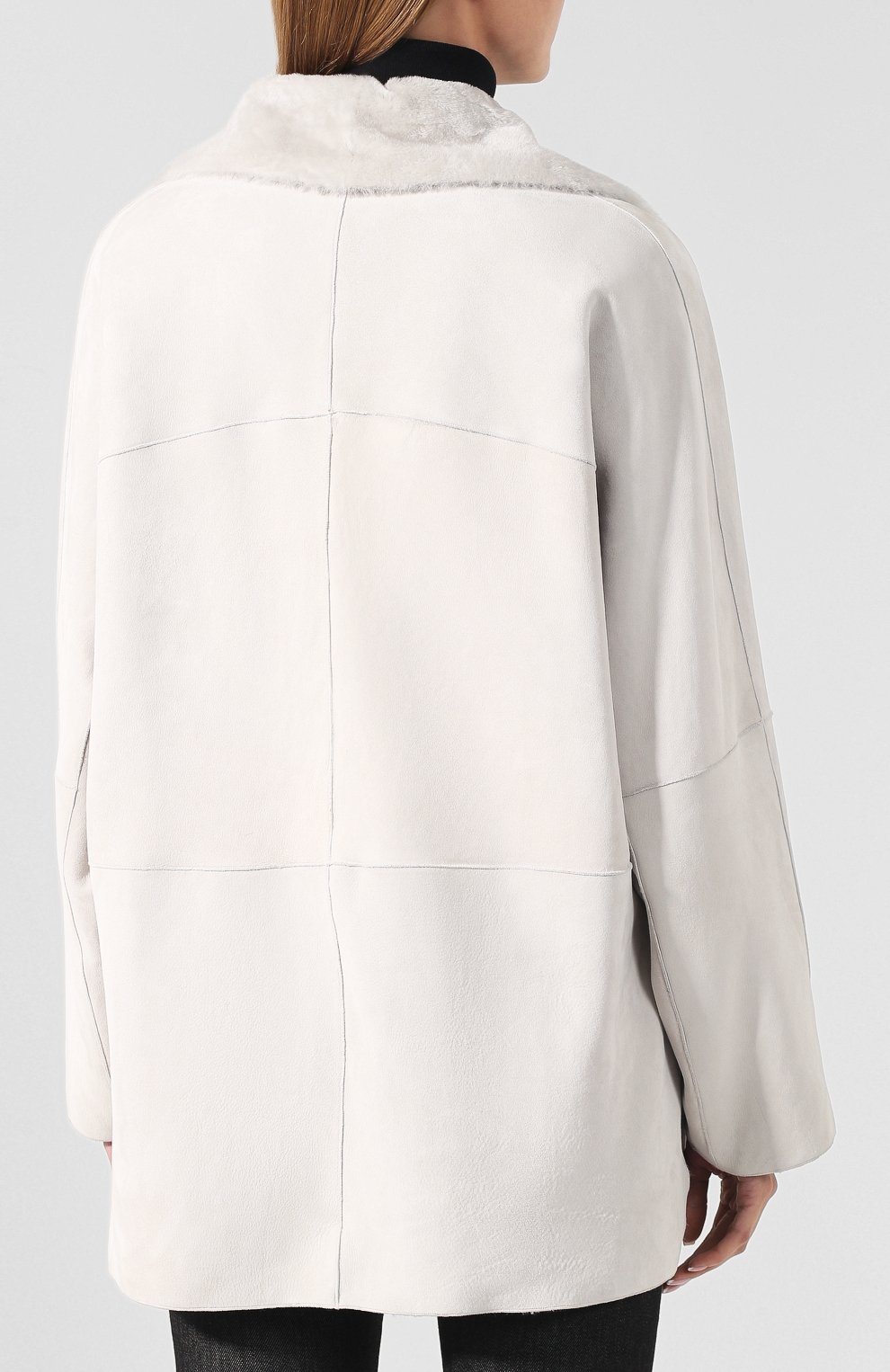 Двусторонняя дубленка KITON серого цвета по цене 624500 руб., арт. D48673X05S05, фото 4 Двусторонняя дубленка KITON, арт. D48673X05S05, фото 4