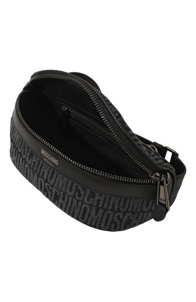 Поясная сумка MOSCHINO темно-серого цвета по цене 59950 руб., арт. A7705/8274, фото 5 Поясная сумка MOSCHINO, арт. A7705/8274, фото 5