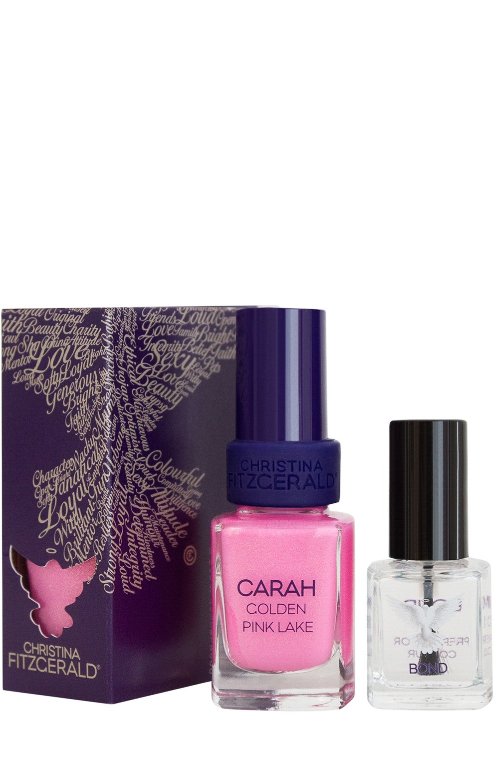 Лак для ногтей \розовое озеро\" carah golden pink lake + bond (12+9ml)" CHRISTINA FITZGERALD, арт. 9333381004505, фото 1