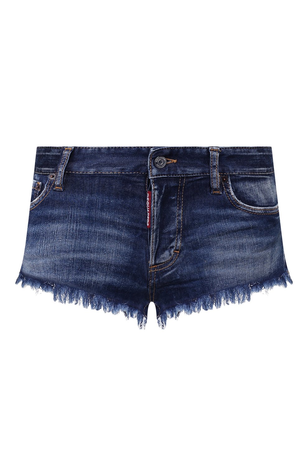 Джинсовые шорты DSQUARED2 синего цвета по цене 30850 руб., арт. S73MU0222/S30685, фото 1 Джинсовые шорты DSQUARED2, арт. S73MU0222/S30685, фото 1
