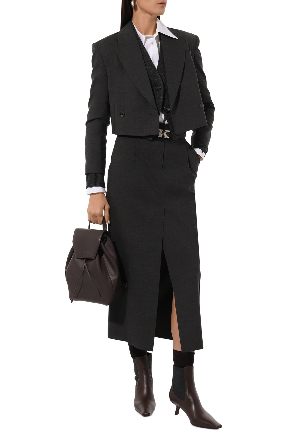 Кардиган из кашемира и шерсти BRUNELLO CUCINELLI, арт. MBM756906P, фото 2