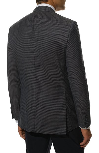 Шерстяной пиджак BRIONI темно-синего цвета по цене 452500 руб., арт. RG0J0Q/P8A73/BRUNIC0, фото 4 Шерстяной пиджак BRIONI, арт. RG0J0Q/P8A73/BRUNIC0, фото 4