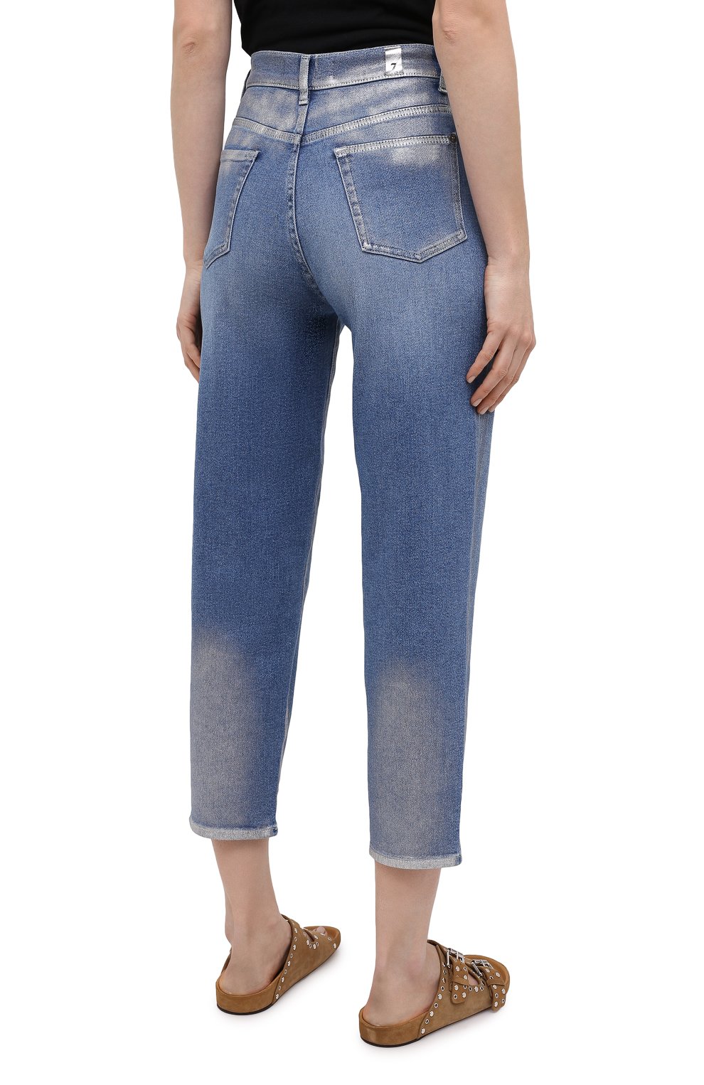 Джинсы 7 FOR ALL MANKIND голубого цвета по цене 34050 руб., арт. JSA71200SK, фото 4 Джинсы 7 FOR ALL MANKIND, арт. JSA71200SK, фото 4