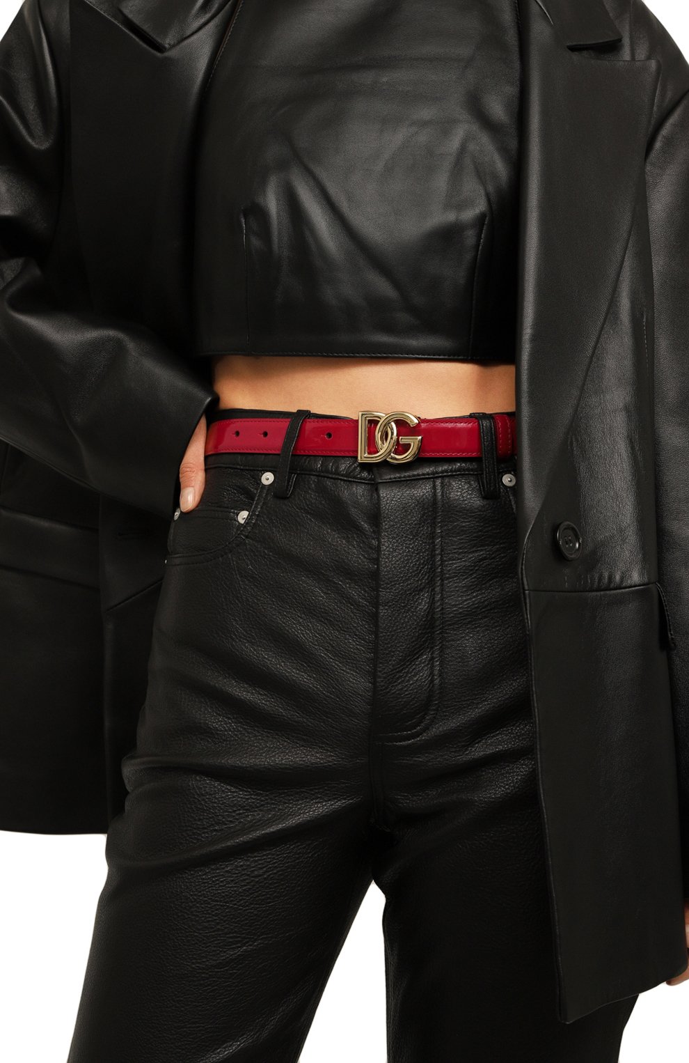 Кожаный ремень DOLCE & GABBANA, арт. BE1447/A1037, фото 2