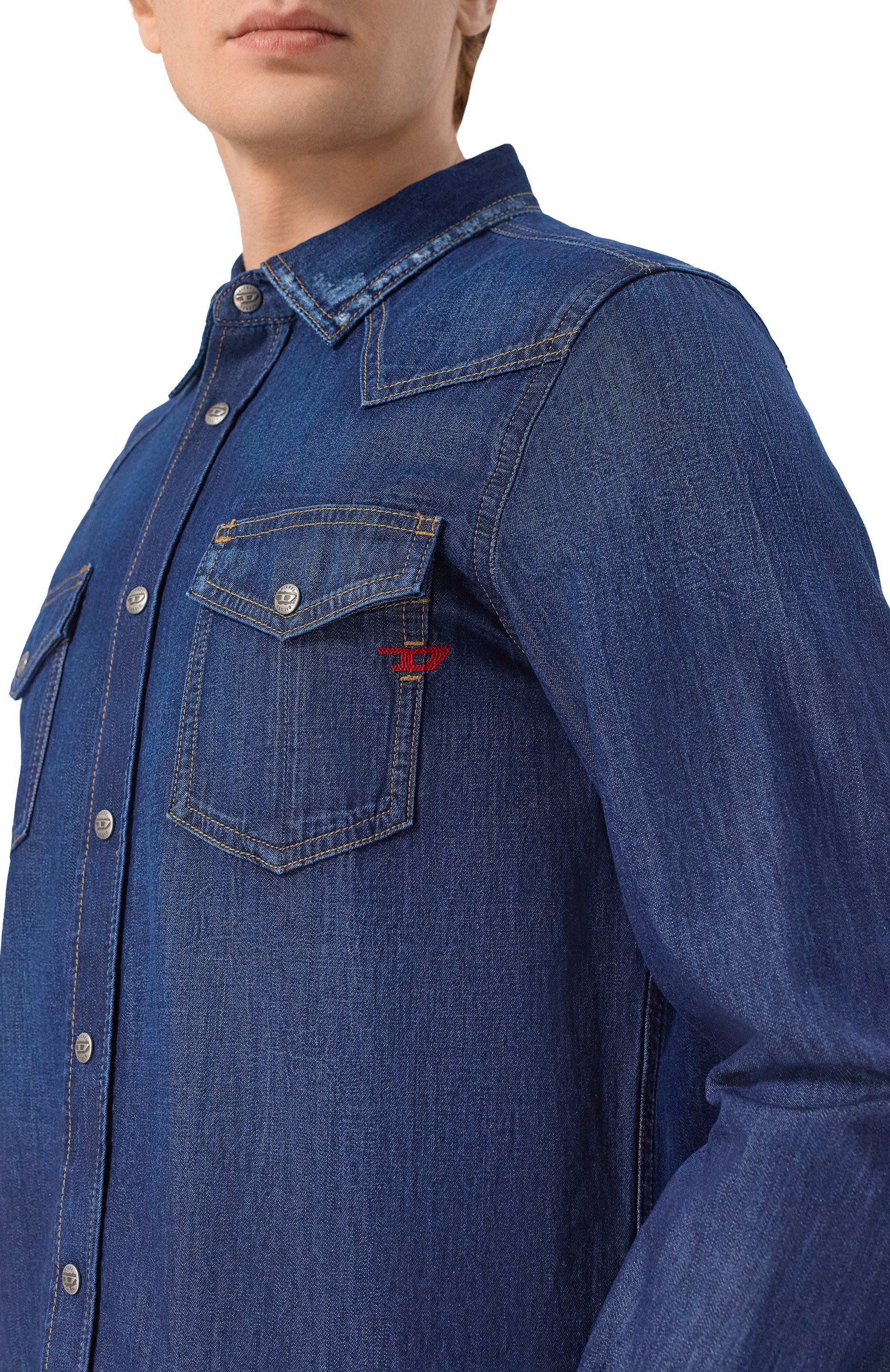 Джинсовая рубашка d-vega DIESEL, арт. A12622/0BEBP, фото 5