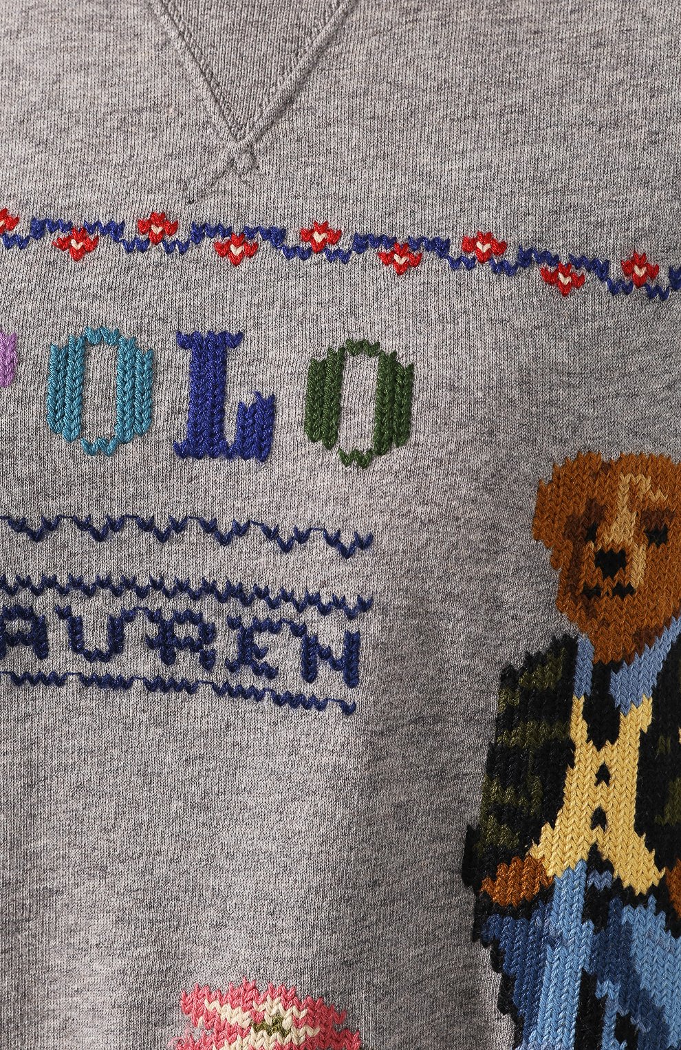 Хлопковый свитшот POLO RALPH LAUREN серого цвета по цене 15650 руб., арт. 211764907, фото 5 Хлопковый свитшот POLO RALPH LAUREN, арт. 211764907, фото 5