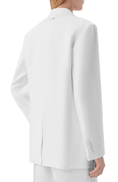 Льняной жакет AGNONA белого цвета по цене 363500 руб., арт. TX1102E/U3049E, фото 4 Льняной жакет AGNONA, арт. TX1102E/U3049E, фото 4