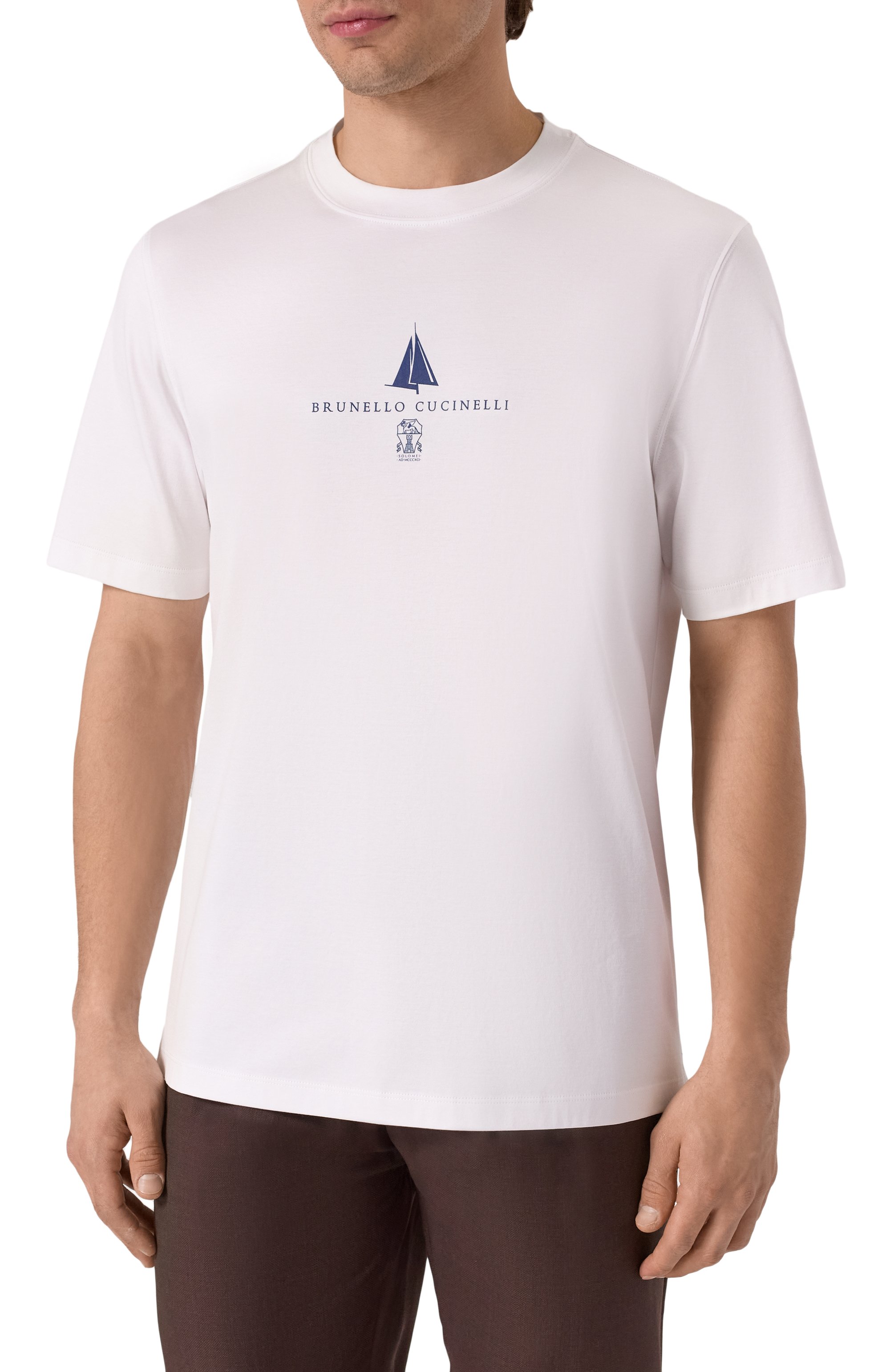 Хлопковая футболка BRUNELLO CUCINELLI, арт. M0B138476P, фото 3