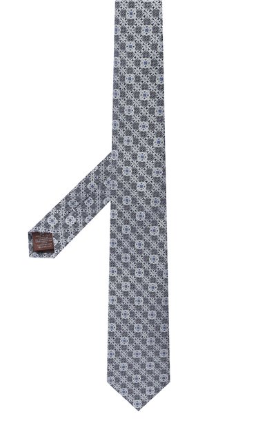 Шелковый галстук CANALI серого цвета по цене 21450 руб., арт. 18/HJ04491, фото 3 Шелковый галстук CANALI, арт. 18/HJ04491, фото 3