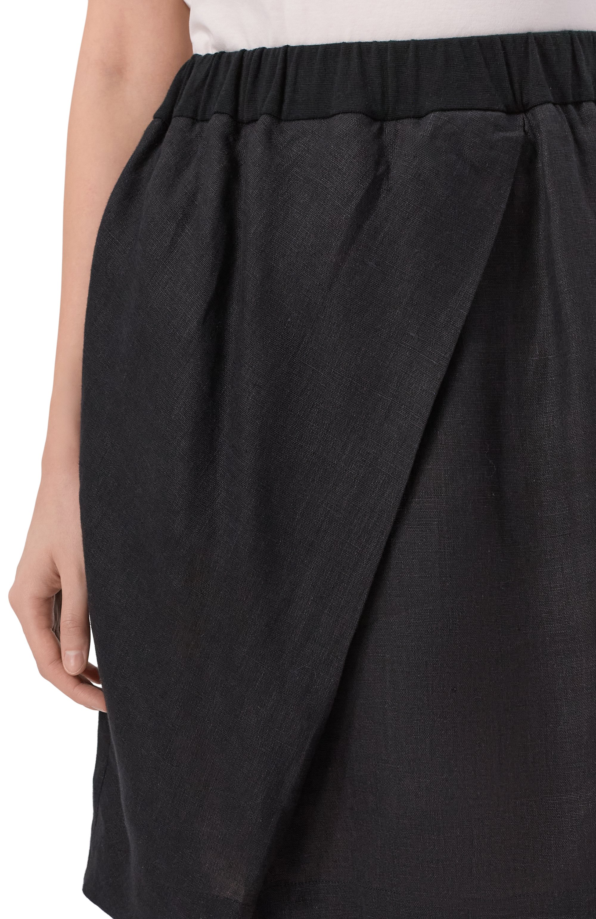 Льняная юбка MIDGARD PARIS черного цвета по цене 34000 руб., арт. SK2002-LN-BK, фото 5 Льняная юбка MIDGARD PARIS, арт. SK2002-LN-BK, фото 5