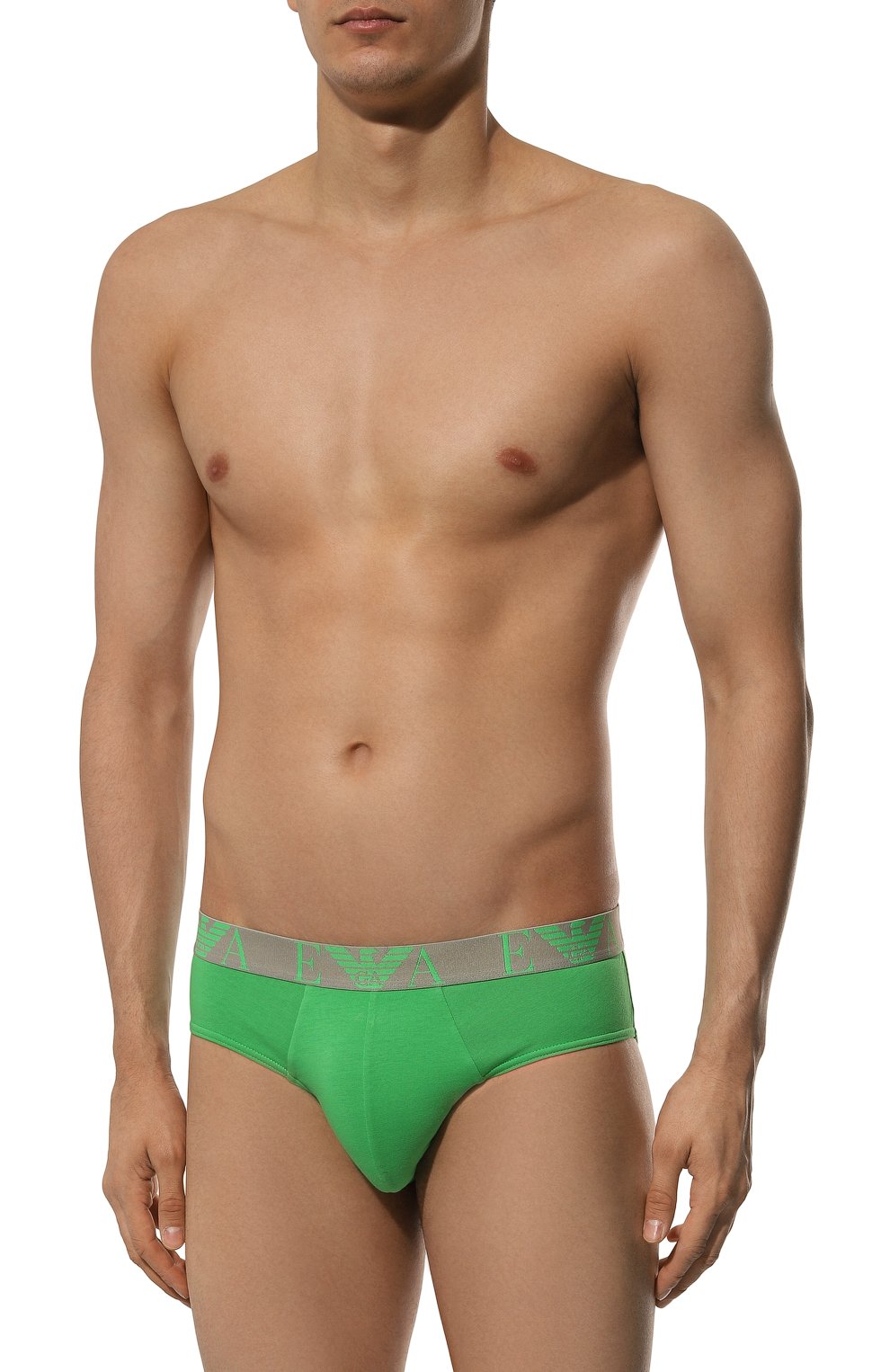 Комплект из трех брифов EMPORIO ARMANI разноцветного цвета по цене 6155 руб., арт. 111734/4R715, фото 6 Комплект из трех брифов EMPORIO ARMANI, арт. 111734/4R715, фото 6