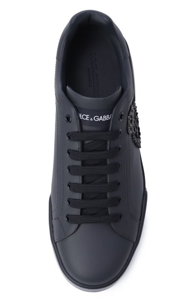 Кожаные кеды portofino light strobel DOLCE & GABBANA, арт. CS2330/A0141, фото 5